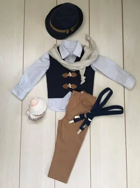1950- Airplane  Baptism  / Christening Suit