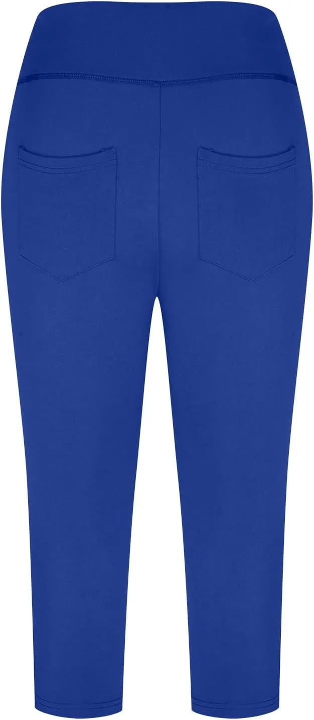 Ceboyel Women High Waist Capri Yoga Pants Soft Workout Sweatpants Causal Lounge Crop Pants Comfy Active Jogger 2023