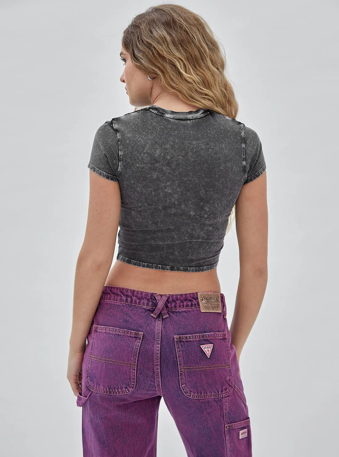 Guess Originals Star Logo Cropped T-Shirt