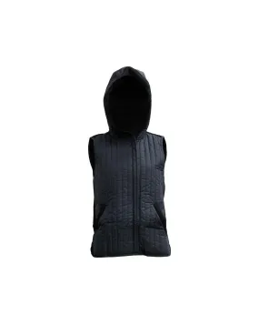 Hooded Vest With Hidden Zipper