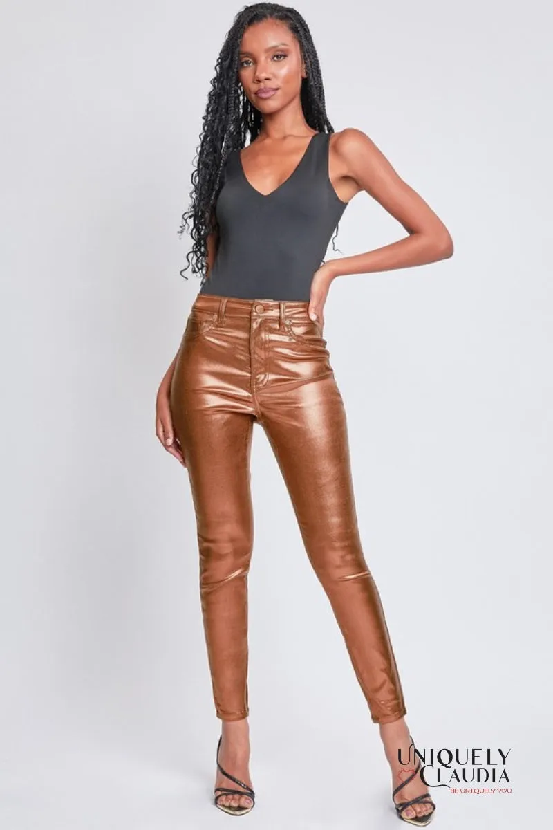 Lina High-Rise Metallic Skinny Jean