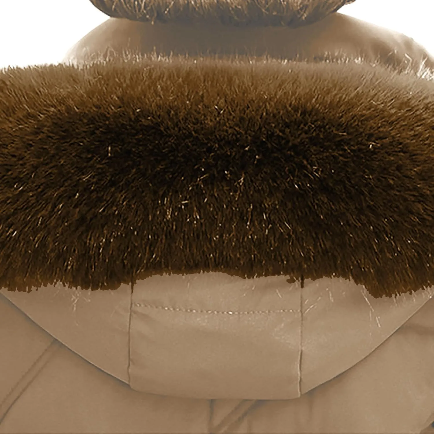 Long Winter Coats for Women Slim Fit Puffer Coat Parka Warm Maxi Down Jacket Faux Fur Collar Hooded Overcoat Thicken