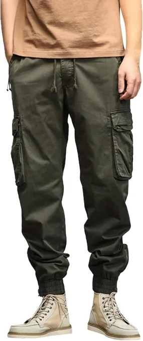 Men's Zipper Fly Flare Leg Pants Pantalones Blancos para Hombre Athletic Work Pants for Men Cotton Cargo Sweatpants