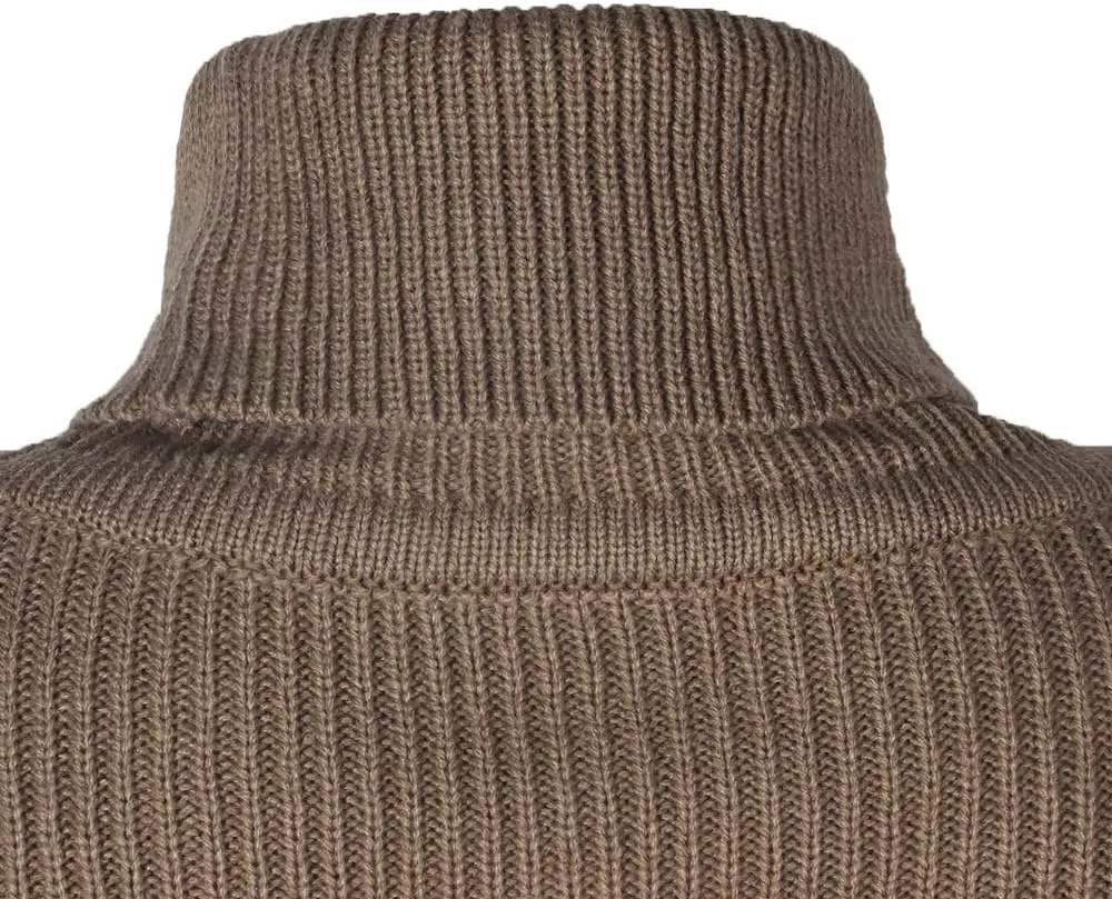 Women's Turtleneck Sweaters Chunky Cable Knit Pullover 2023 Fall Fashion Side Slit Poncho Sweater Shawl Top