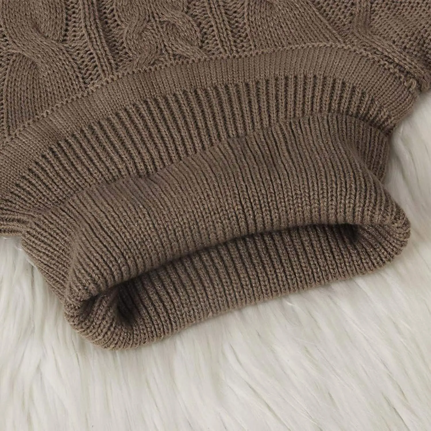Women's Turtleneck Sweaters Chunky Cable Knit Pullover 2023 Fall Fashion Side Slit Poncho Sweater Shawl Top